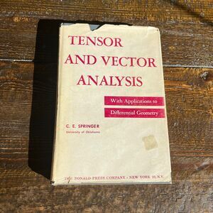 Tensor and Vector Analysis 1962 Vintage Hardcover with Dust Jacket Rare HTF